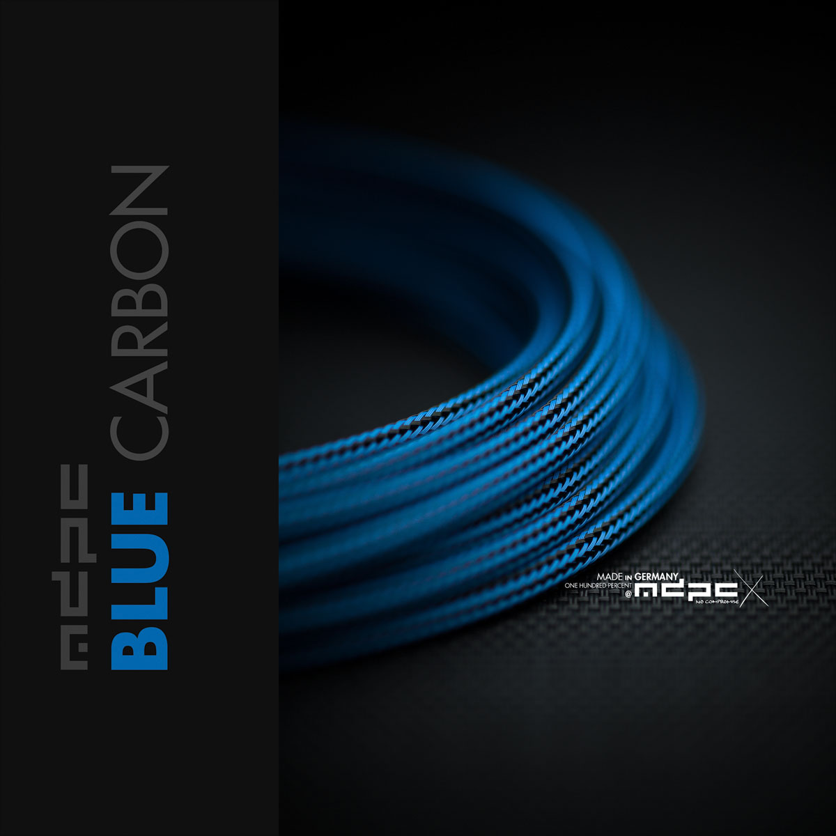 Blue-Carbon Cable Sleeving SMALL 100m