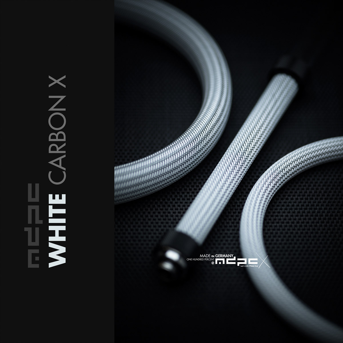 White-Carbon-X Cable Sleeve BIG 100m